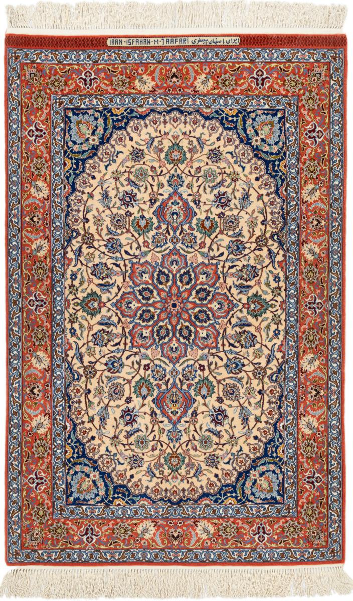 Tapete persa Isfahan Fio de Seda 176x109 176x109, Tapete persa Atado à mão