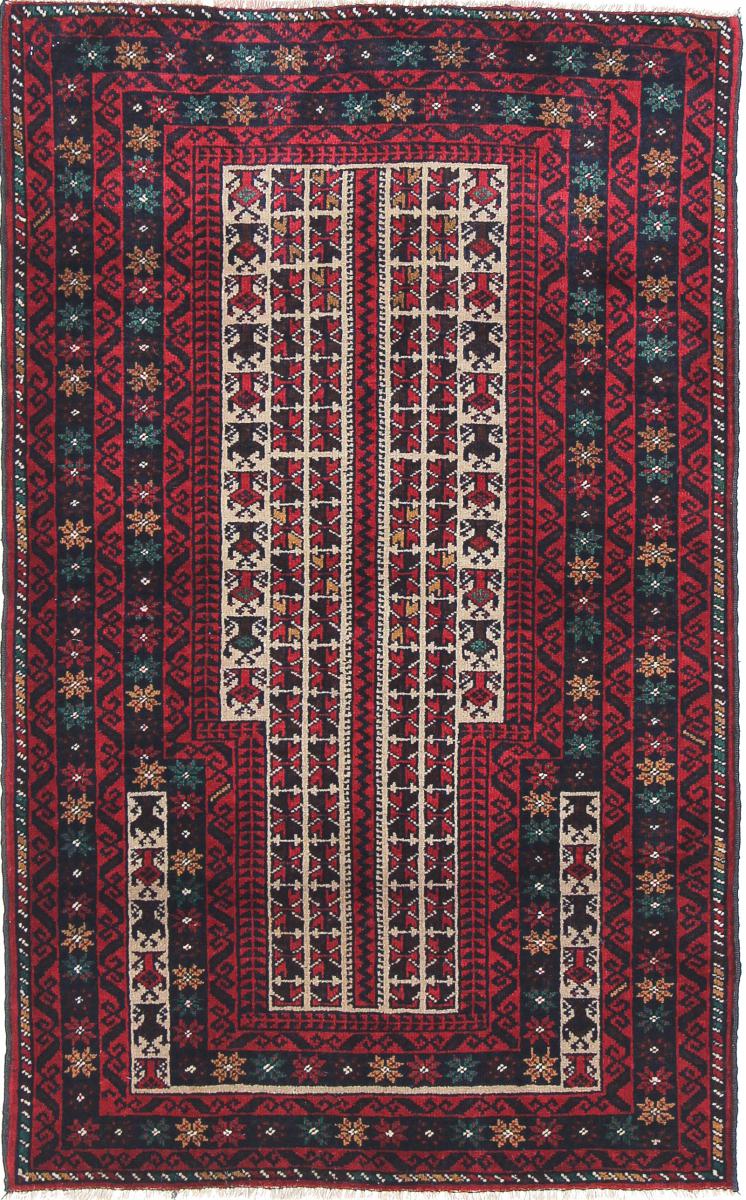 Tapete persa Balúchi 124x81 124x81, Tapete persa Atado à mão