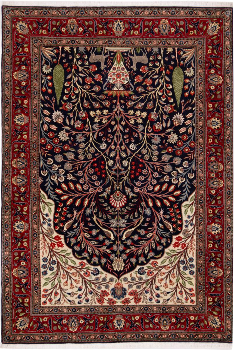 Persian Rug Qum 207x141 207x141, Persian Rug Knotted by hand