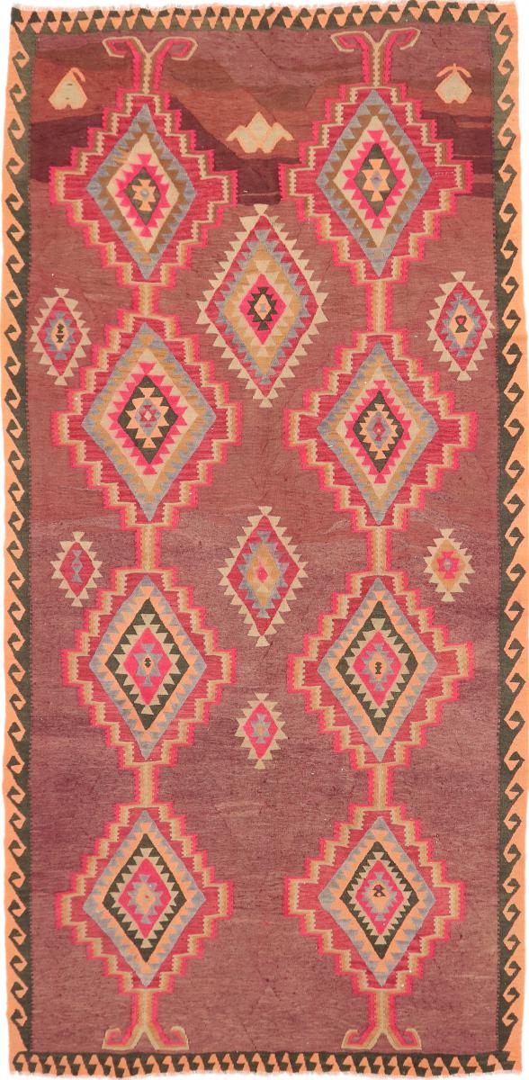 Tapete persa Kilim Fars Azerbaijan Antigo 368x179 368x179, Tapete persa Tecido à mão