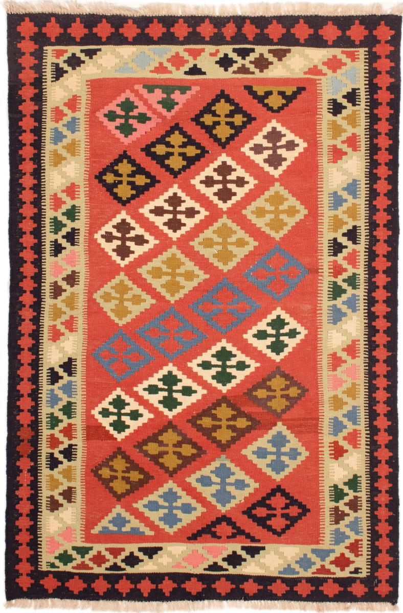 Tapete persa Kilim Fars 156x104 156x104, Tapete persa Tecido à mão