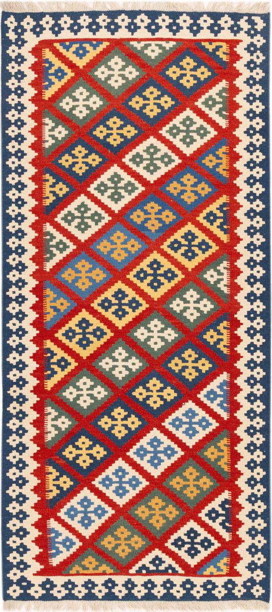 Tapis persan Kilim Fars Shiraz 203x91 203x91, Tapis persan Tissé à la main