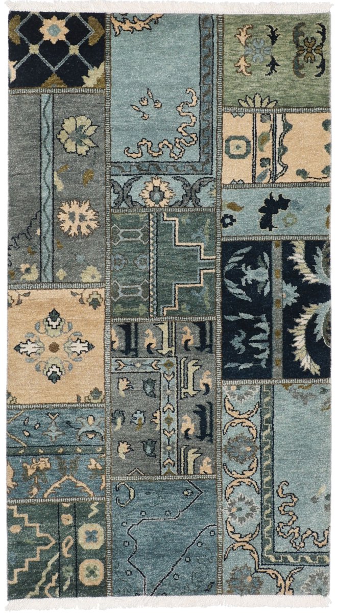 Indiai szőnyeg Patchwork 163x91 163x91, Perzsa szőnyeg Kézzel csomózott