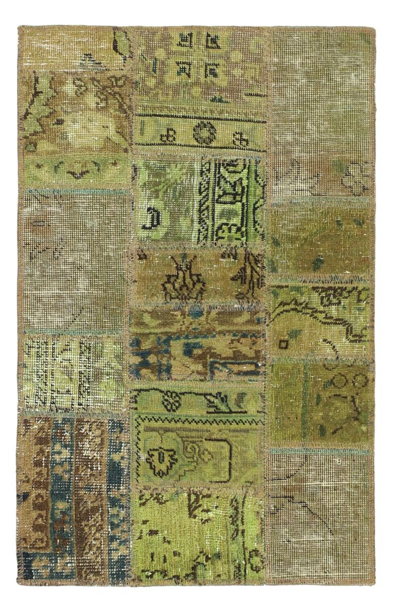 Perzisch tapijt Patchwork 91x61 91x61, Perzisch tapijt Handgeknoopte