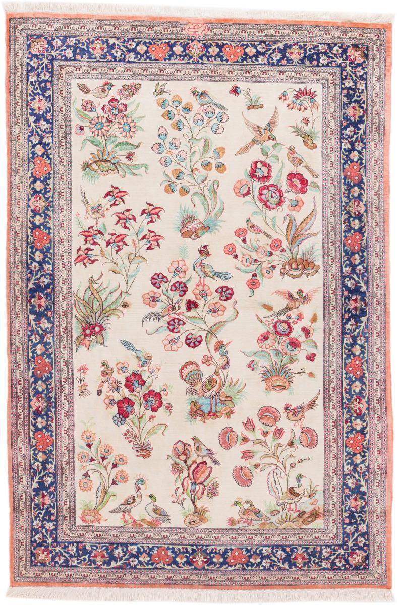 Persian Rug Qum Silk 152x103 152x103, Persian Rug Knotted by hand