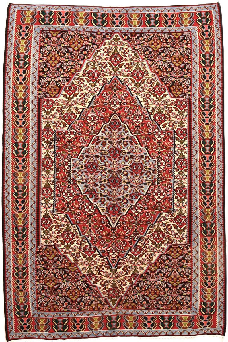 Persian Rug Kilim Fars 7'2"x4'8" 7'2"x4'8", Persian Rug Woven by hand