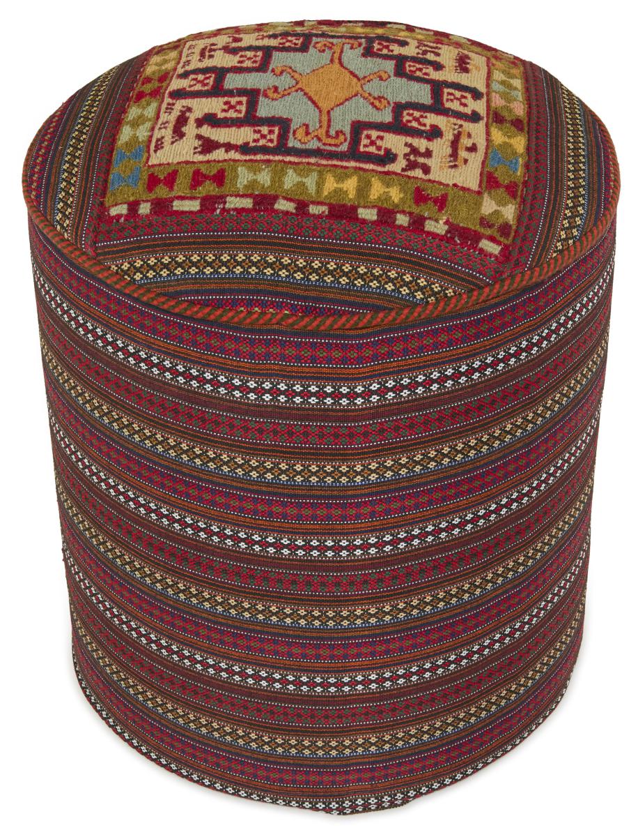 Persian rug Pouf 44x46 44x46, Persian rug Handwoven
