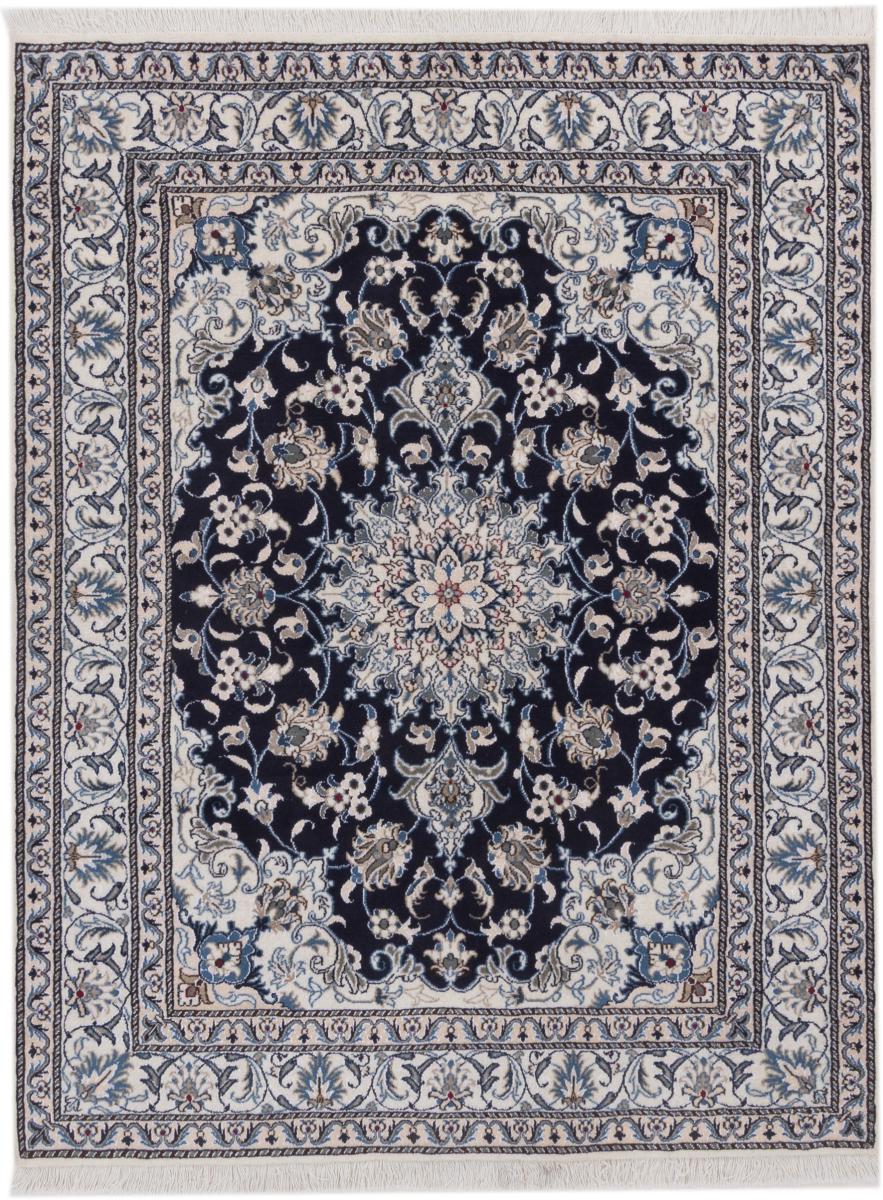 Tapis persan Naïn 196x149 196x149, Tapis persan Noué à la main