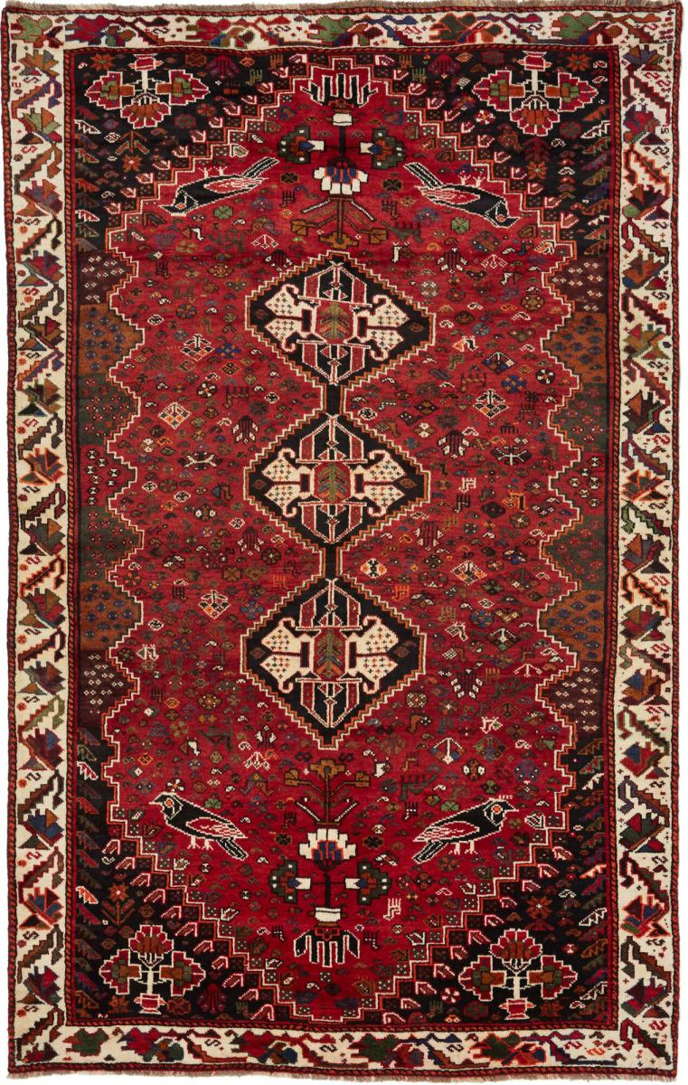 Tapis persan Shiraz 269x168 269x168, Tapis persan Noué à la main