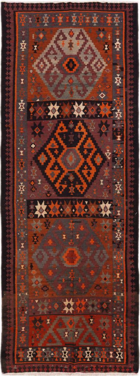 Tapis persan Kilim Fars Antique 381x148 381x148, Tapis persan Tissé à la main