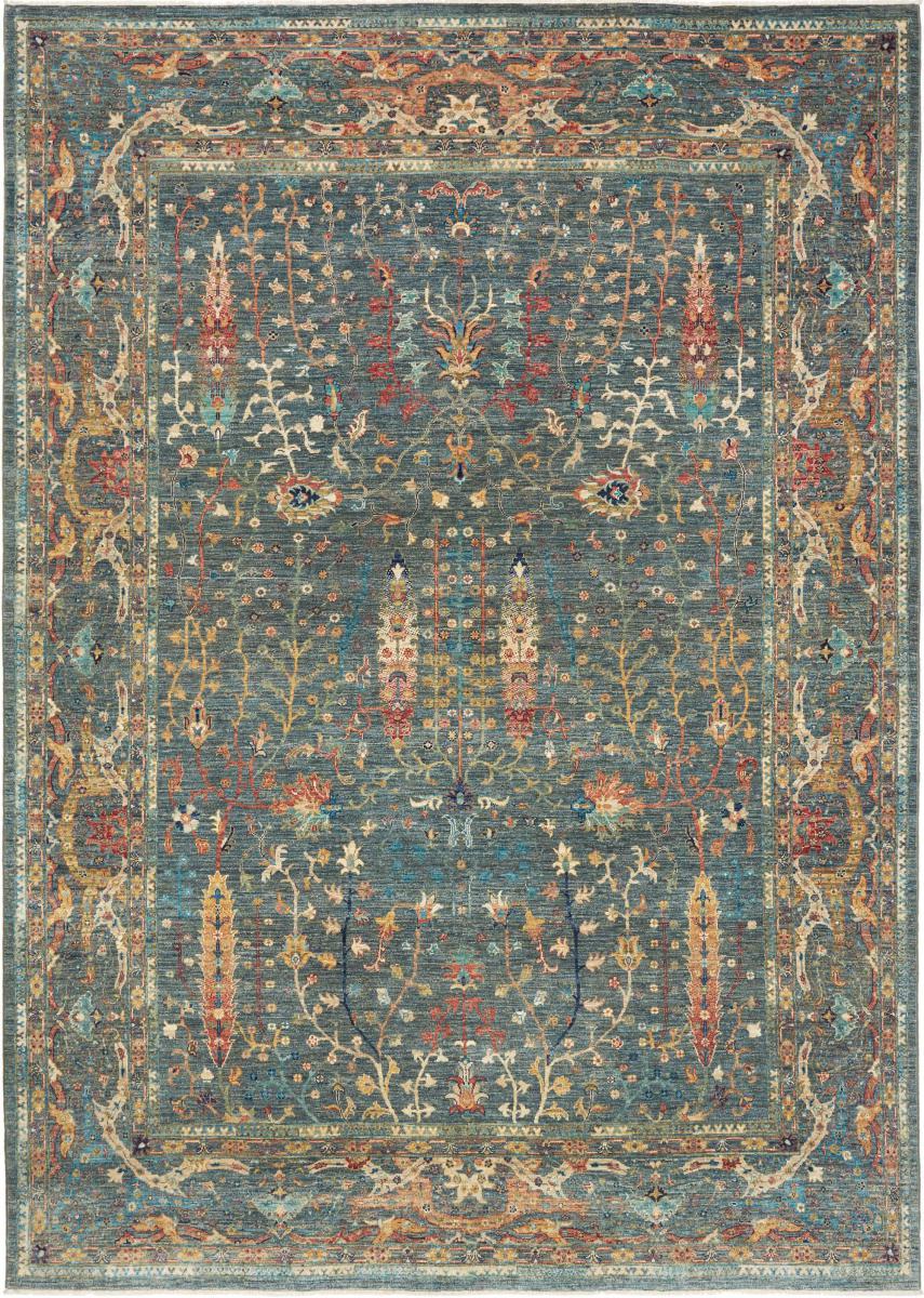 Pakistani rug Design Arijana 9'5"x6'8" 9'5"x6'8", Persian Rug Knotted by hand