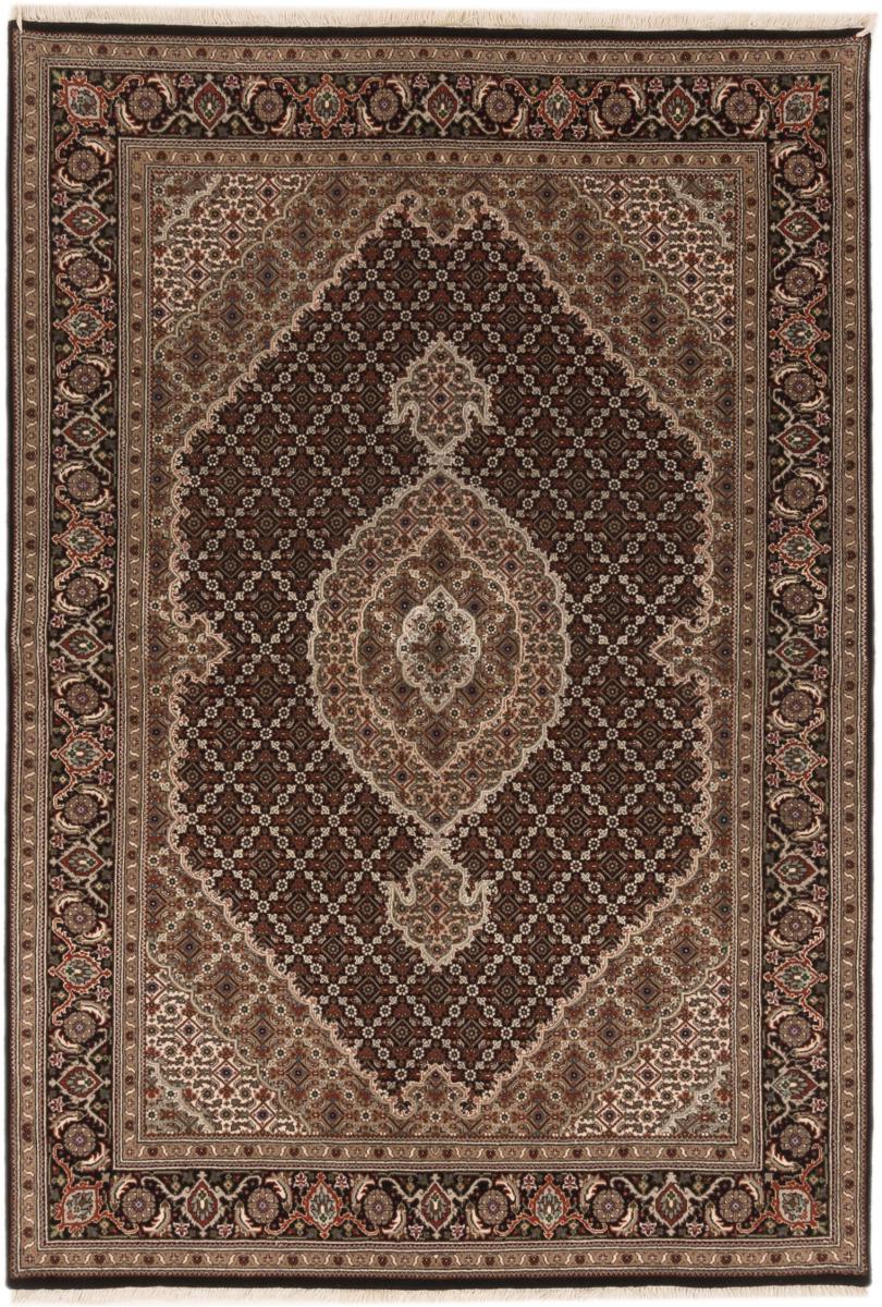 Tappeto indiano Indo Tabriz 203x140 203x140, Tappeto persiano Annodato a mano
