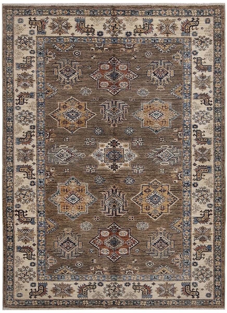 Afghan rug Kazak Ghazni 199x144 199x144, Persian Rug Knotted by hand