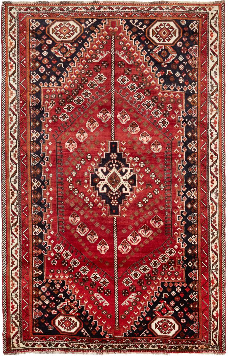 Persian Rug Shiraz 267x173 267x173, Persian Rug Knotted by hand