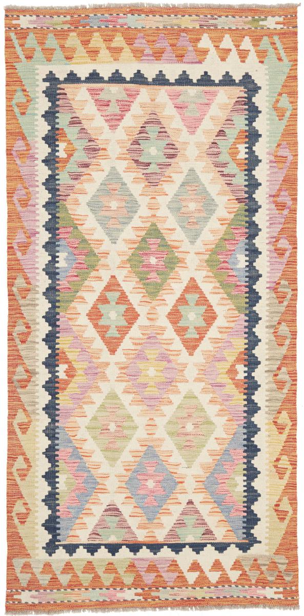 Alfombra afgana Kilim Afghan 207x96 207x96, Alfombra persa Tejido a mano