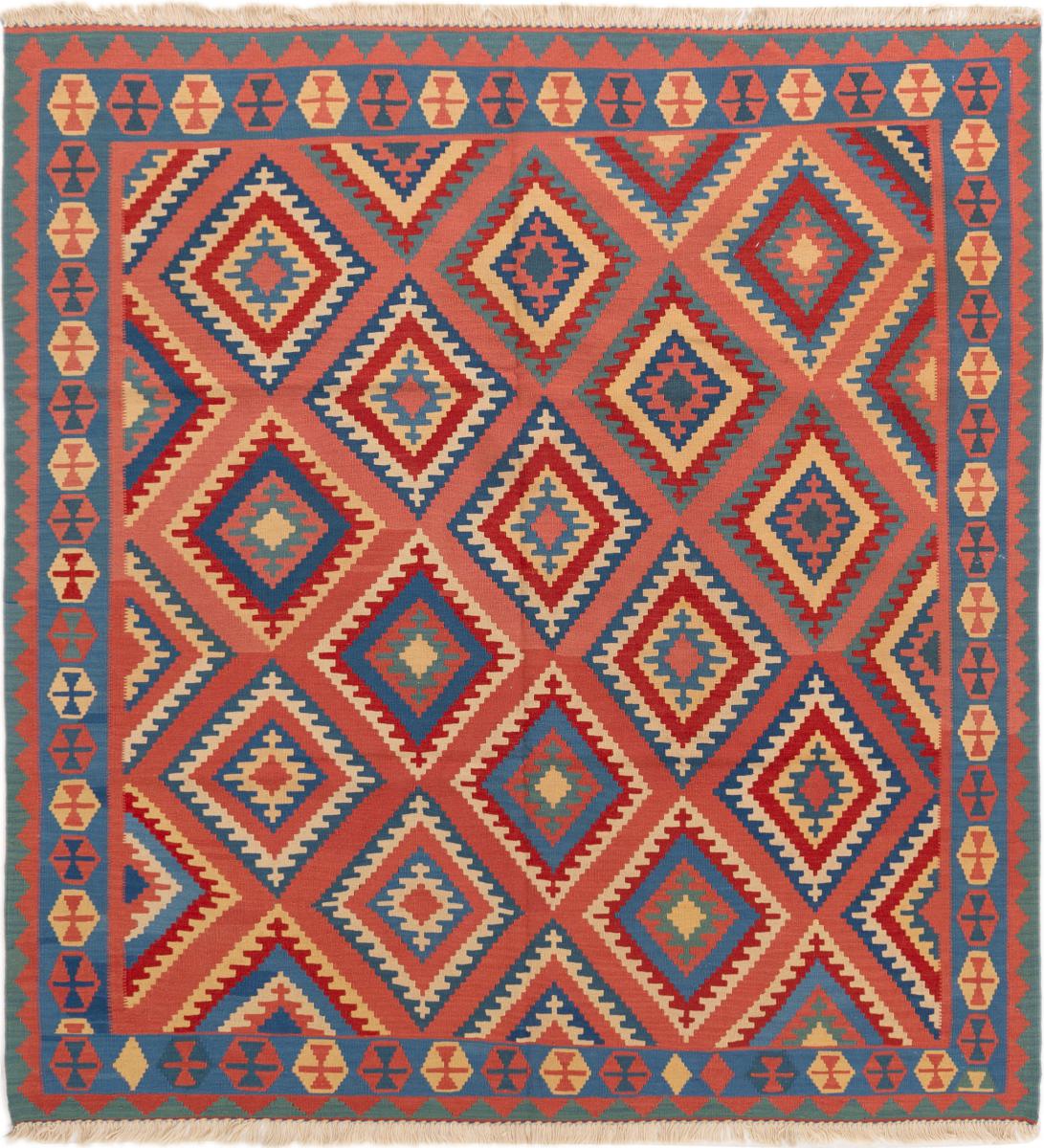 Perzisch tapijt Kilim Fars 206x196 206x196, Perzisch tapijt Handgeweven