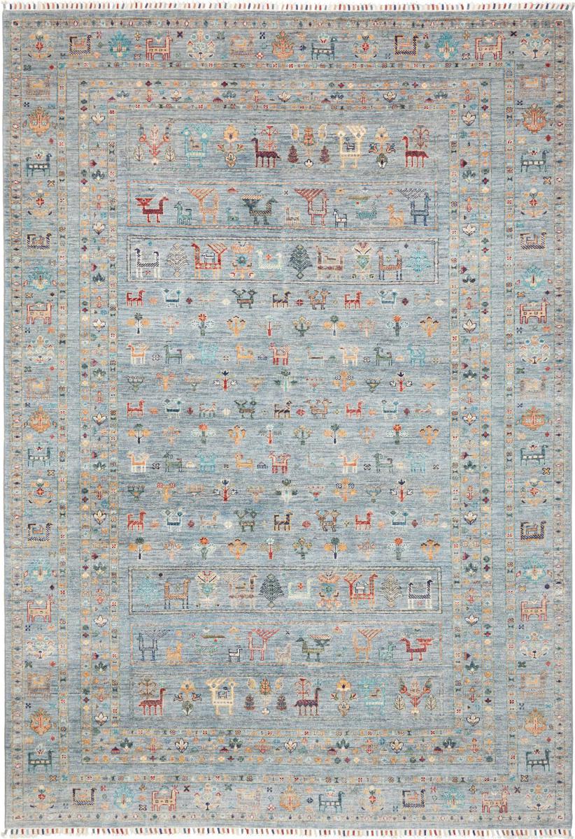 Pakistani rug Design Arijana 9'7"x6'6" 9'7"x6'6", Persian Rug Knotted by hand