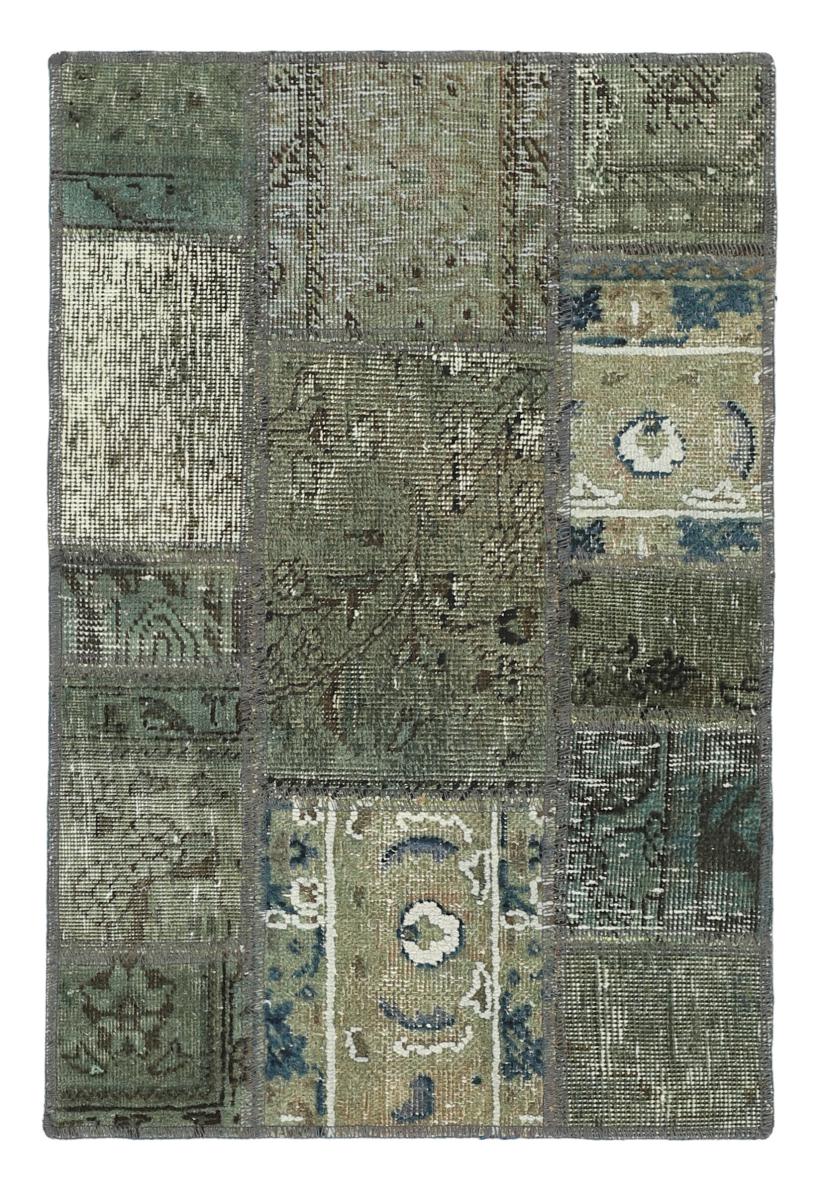 Perzisch tapijt Patchwork 91x59 91x59, Perzisch tapijt Handgeknoopte