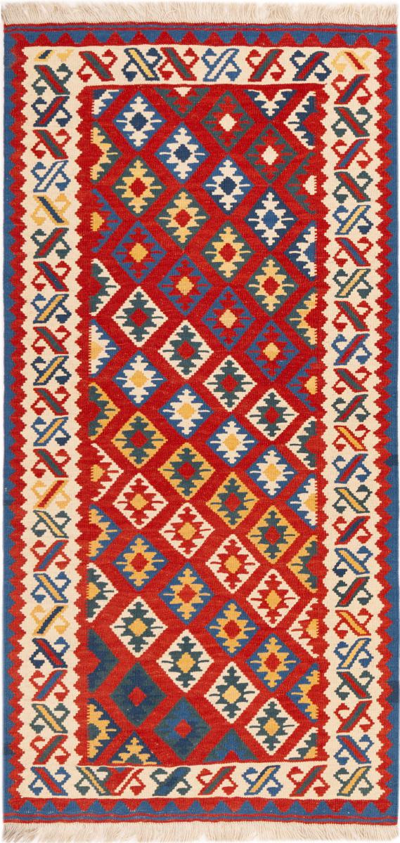 Tapis persan Kilim Fars Shiraz 191x93 191x93, Tapis persan Tissé à la main