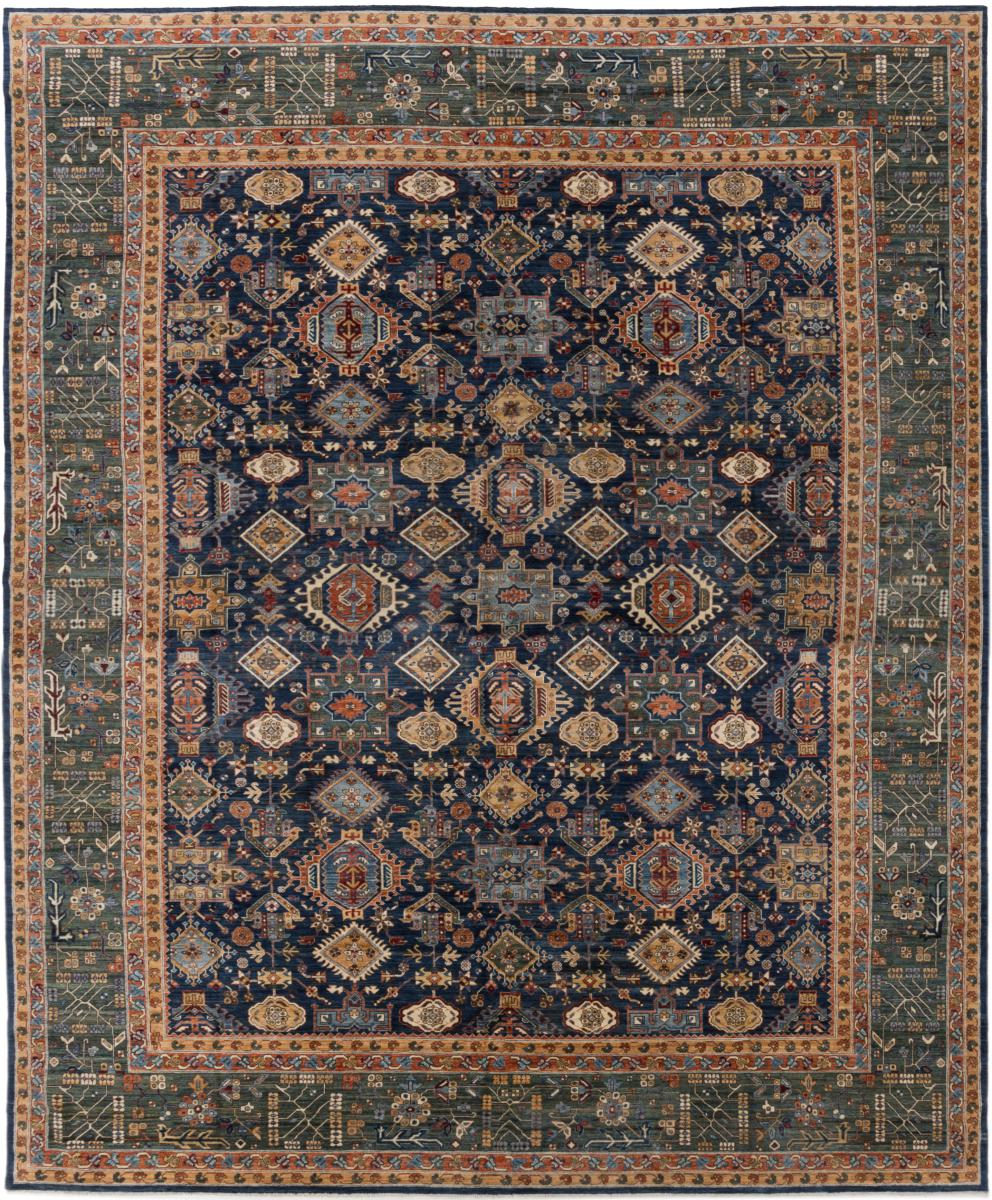 Afghan rug Super Kazak 16'1"x13'0" 16'1"x13'0", Persian Rug Knotted by hand