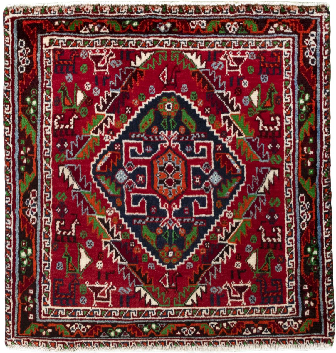 Persian Rug Shiraz 62x61 62x61, Persian Rug Knotted by hand