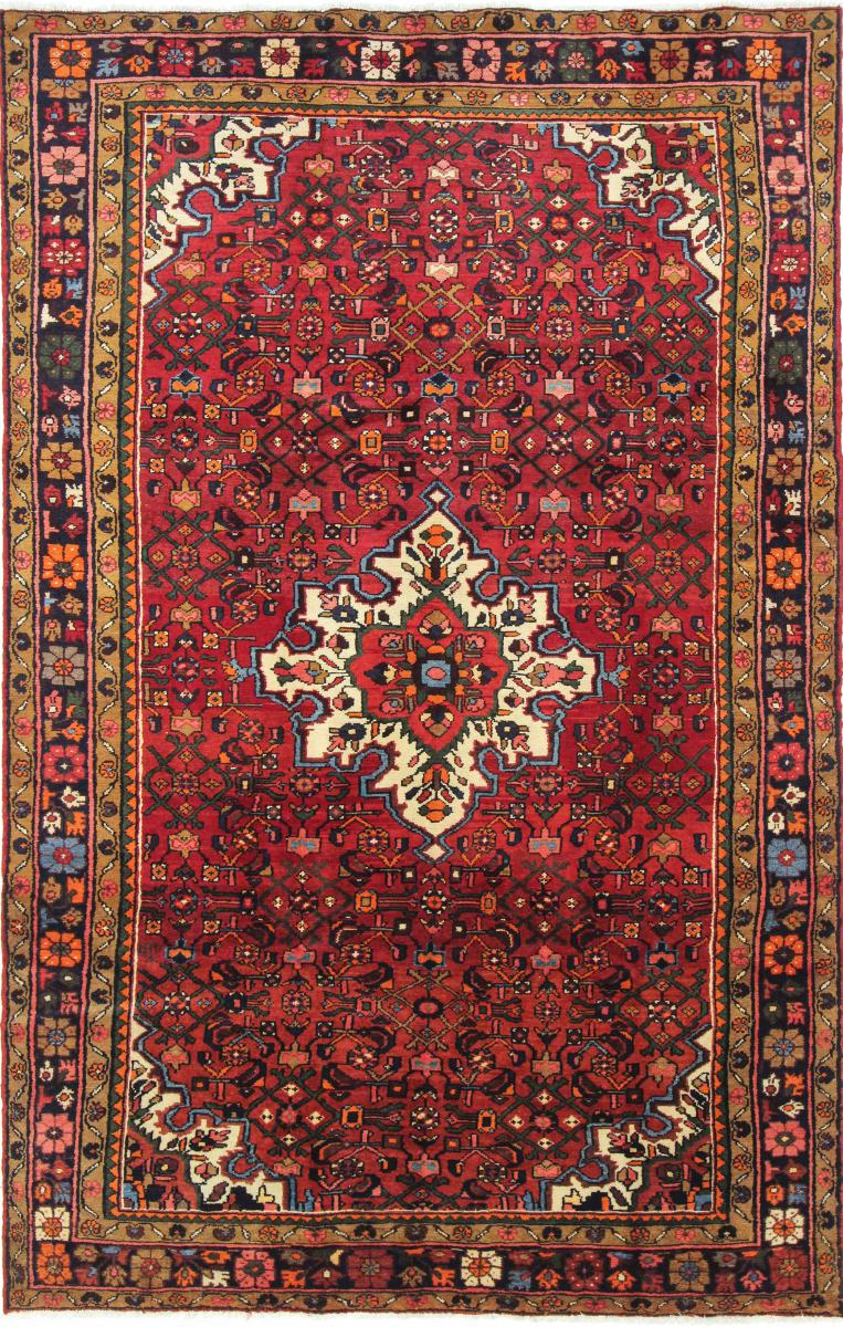 Persian Rug Hosseinabad 10'0"x6'6" 10'0"x6'6", Persian Rug Knotted by hand