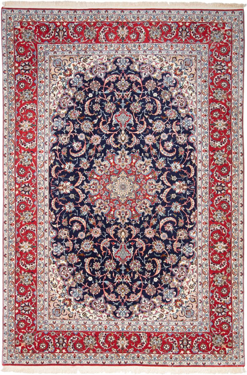 Tapete persa Isfahan Fio de Seda 307x201 307x201, Tapete persa Atado à mão