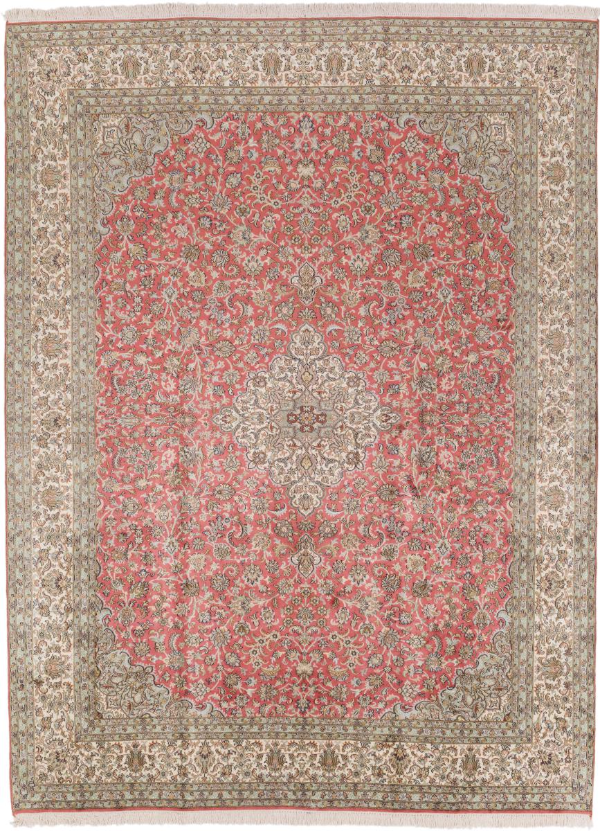 Tapis indien Cachemire Soie 335x259 335x259, Tapis persan Noué à la main