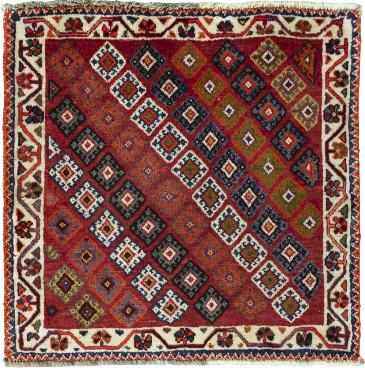 Persian Rug Shiraz 59x58 59x58, Persian Rug Knotted by hand