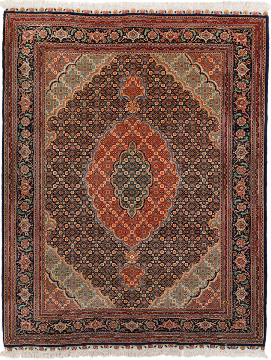 Tapete persa Tabriz Fio de Seda 179x149 179x149, Tapete persa Atado à mão