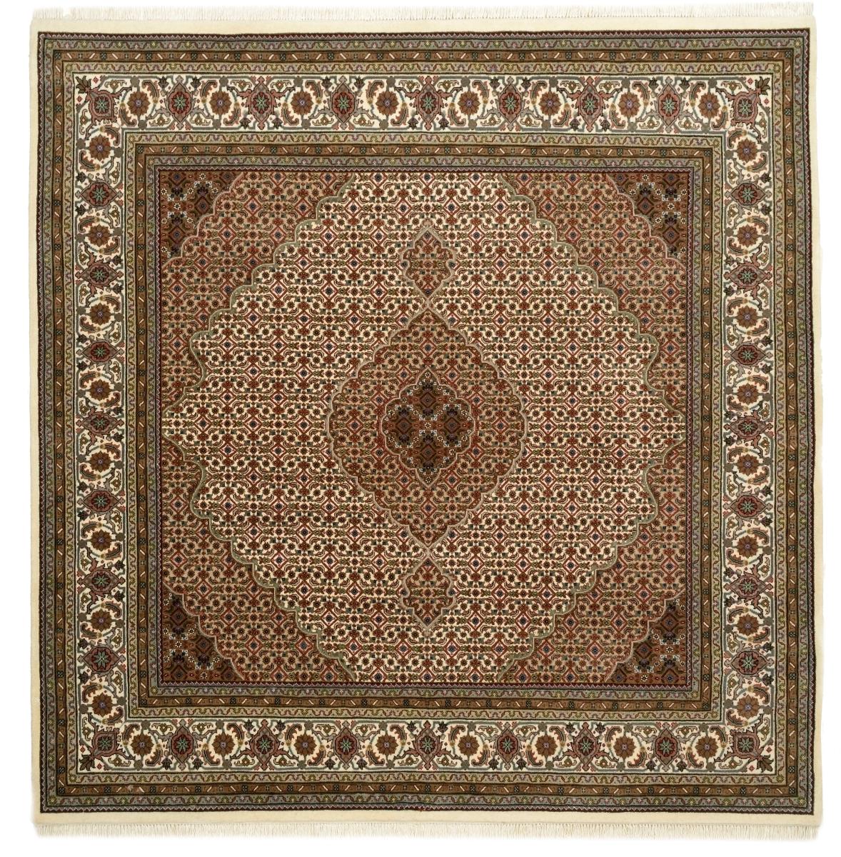Indo rug Indo Tabriz Mahi 203x201 203x201, Persian Rug Knotted by hand