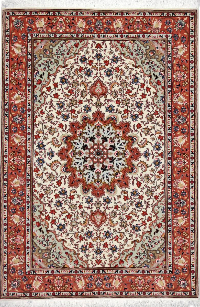 Tapete persa Tabriz 50Raj 150x104 150x104, Tapete persa Atado à mão