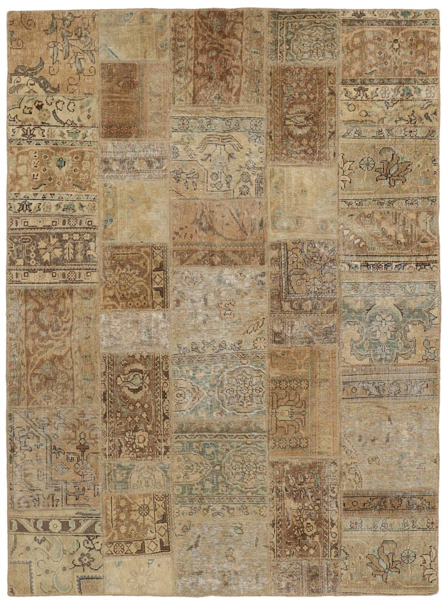 Persisk matta Patchwork 241x177 241x177, Persisk matta Knuten för hand