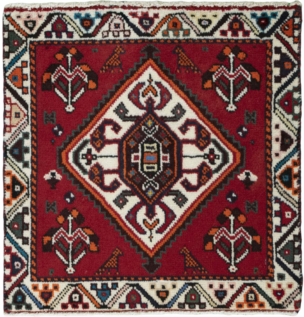 Tappeto persiano Shiraz 58x59 58x59, Tappeto persiano Annodato a mano