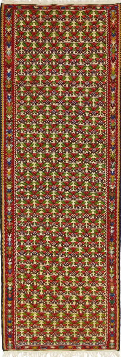 Tapete persa Kilim Fars Azerbaijan Antigo 285x100 285x100, Tapete persa Tecido à mão