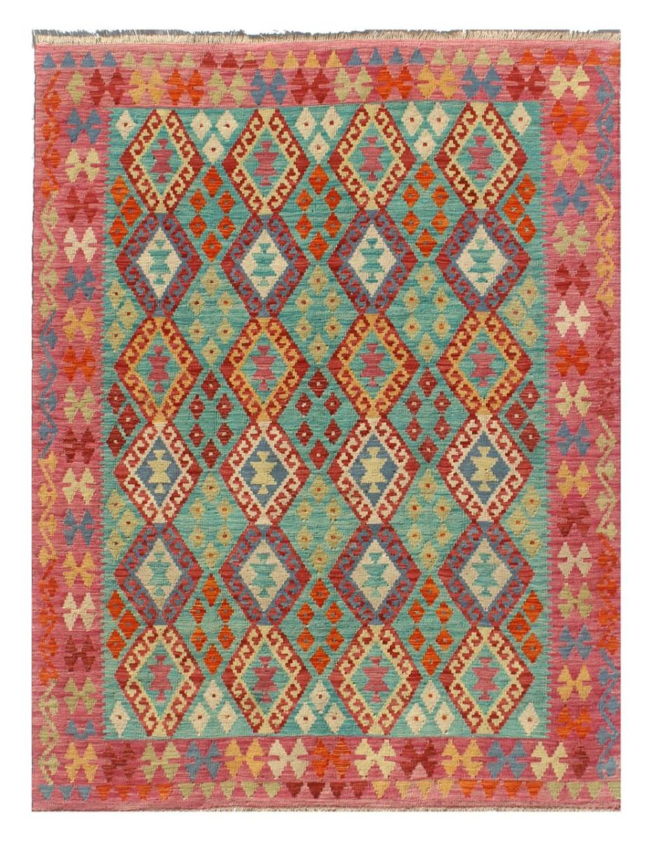Afghan rug Kilim Afghan 7'6"x5'9" 7'6"x5'9", Persian Rug Woven by hand