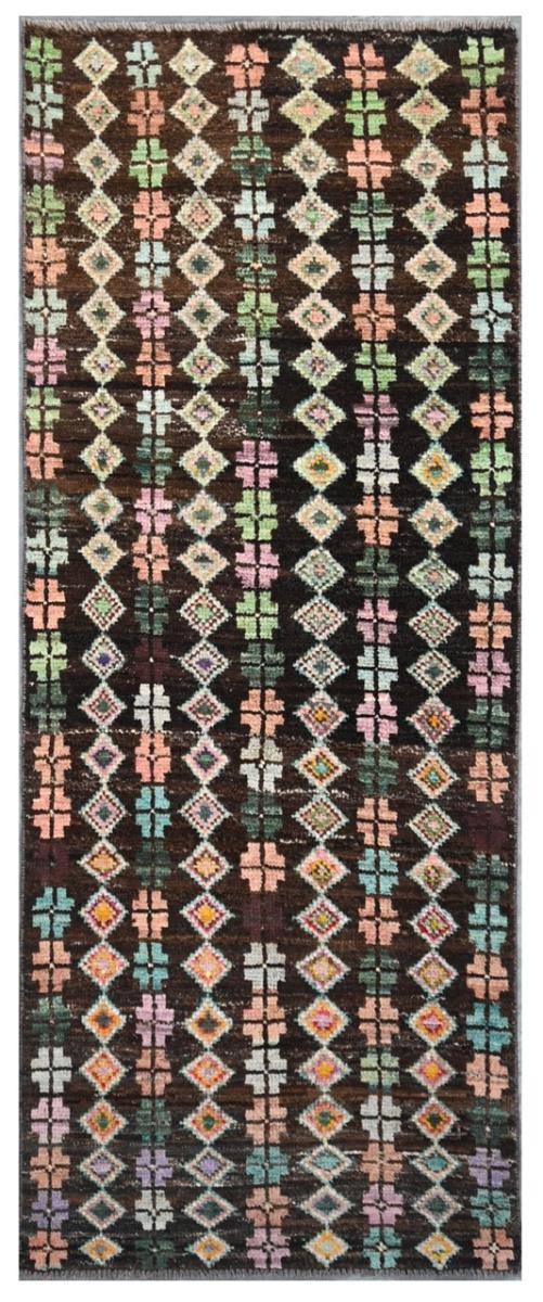 Αφγανικό χαλί Berber Contemporary 201x72 201x72, Περσικό χαλί Οι κόμποι έγιναν με το χέρι