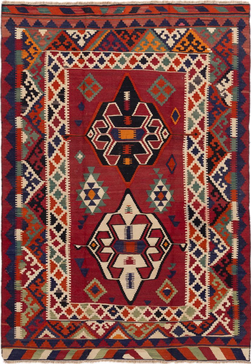 Περσικό χαλί Κιλίμ Fars παλαιός 222x150 222x150, Περσικό χαλί Χειροποίητη ύφανση