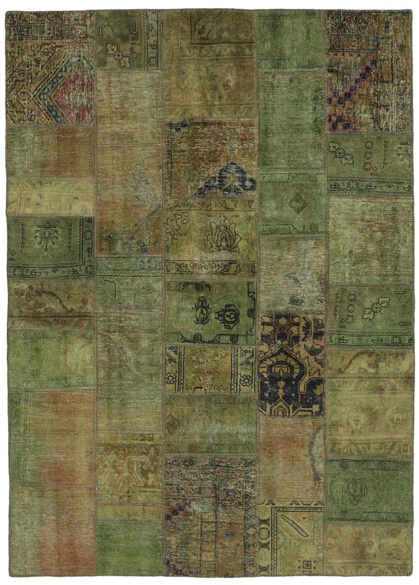 Persisk matta Patchwork 246x171 246x171, Persisk matta Knuten för hand