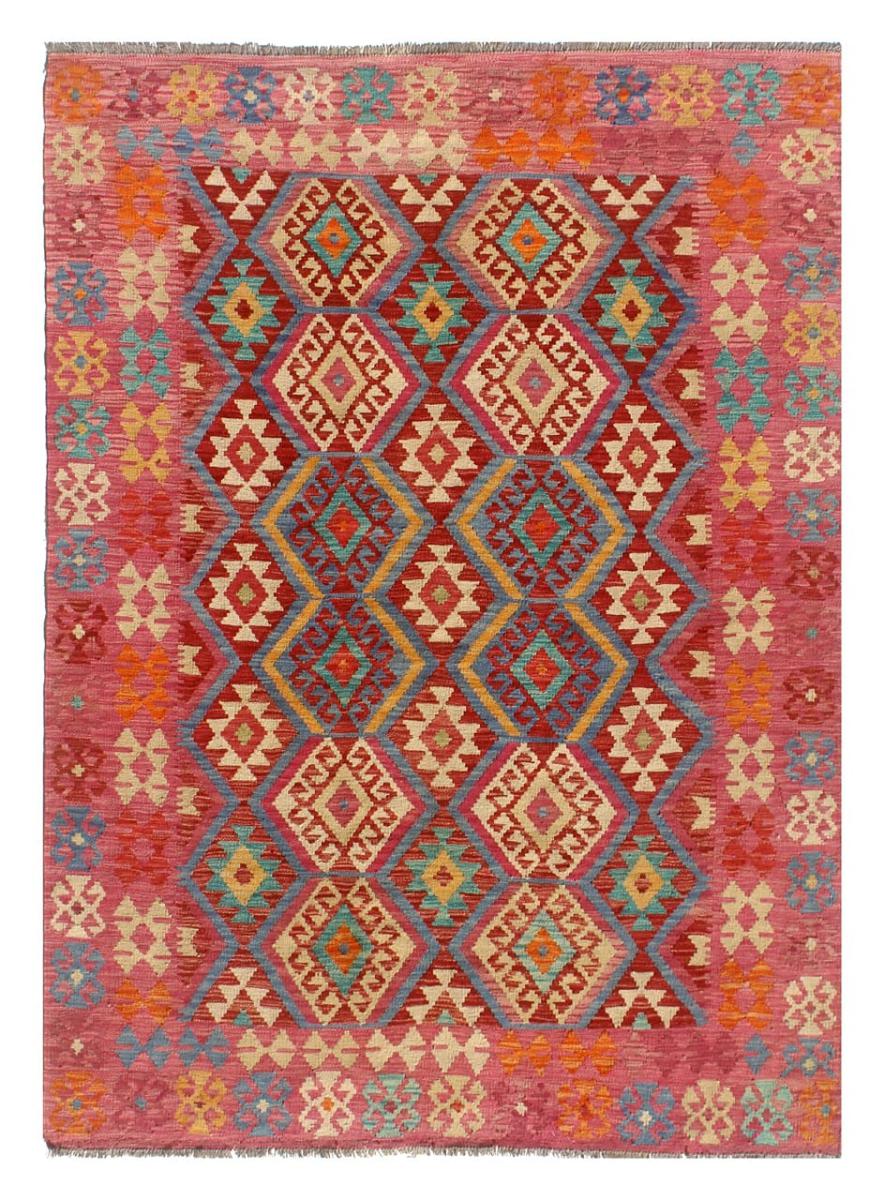 Afghan rug Kilim Afghan 8'1"x5'11" 8'1"x5'11", Persian Rug Woven by hand