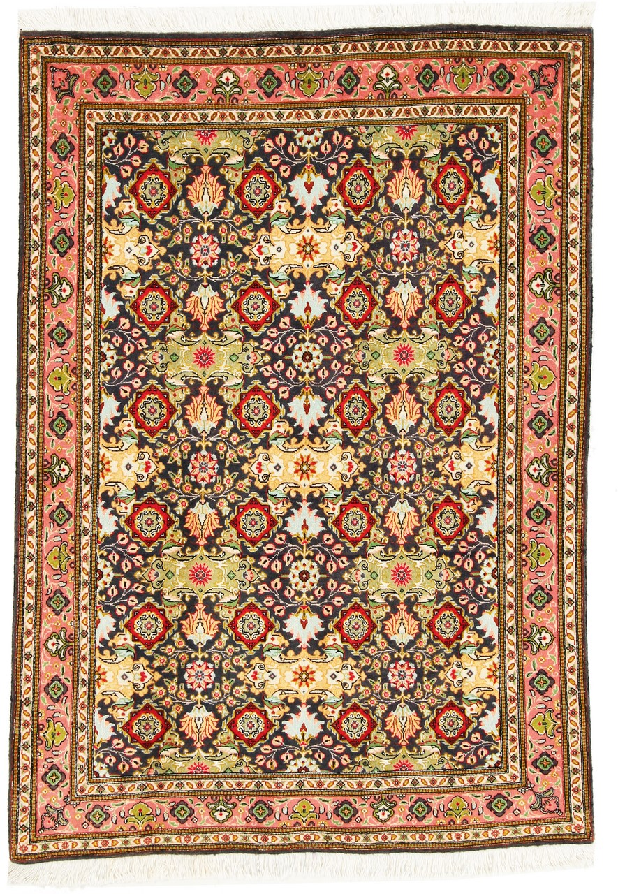 Tappeto persiano Tabriz 60Raj Ordito in Seta 149x101 149x101, Tappeto persiano Annodato a mano