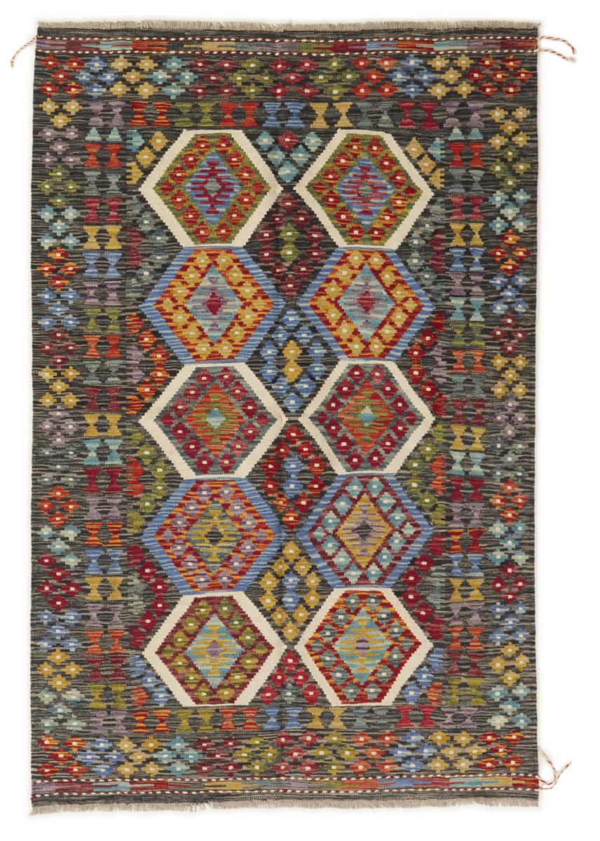 Afghansk tæppe Kelim Afghan 188x124 188x124, Persisk tæppe Håndvævet