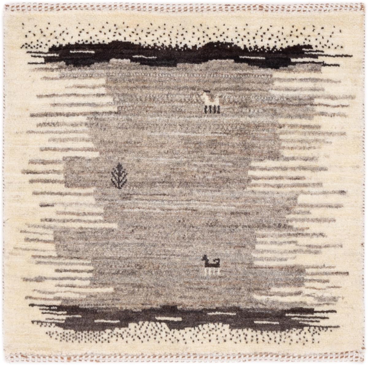 Persian Rug Persian Gabbeh Loribaft Tabiibaft 62x60 62x60, Persian Rug Knotted by hand