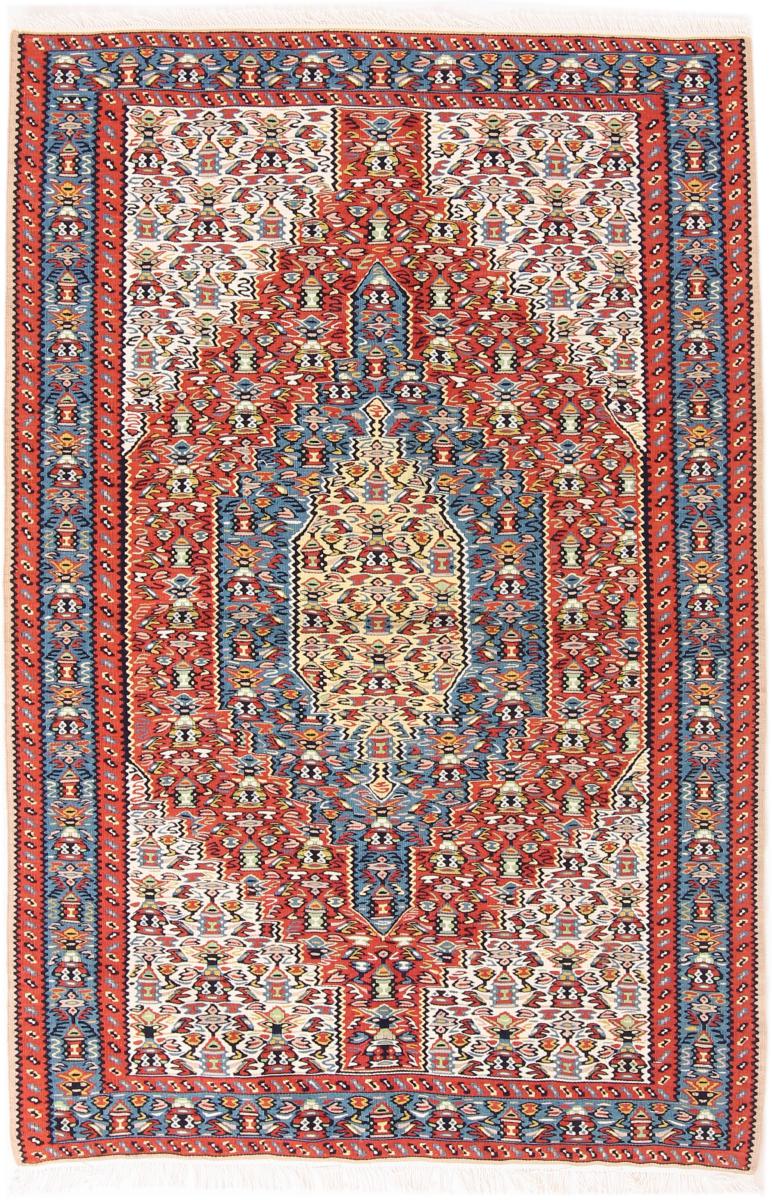 Tapete persa Kilim Fars 128x84 128x84, Tapete persa Tecido à mão