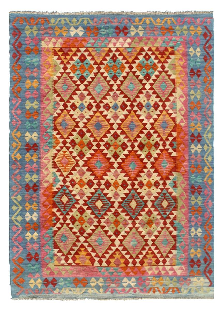 Afghan rug Kilim Afghan 8'2"x5'6" 8'2"x5'6", Persian Rug Woven by hand