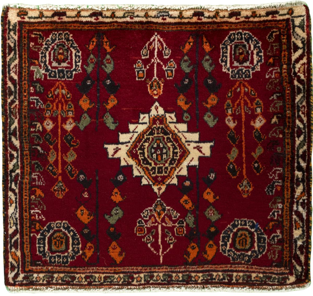 Persisk tæppe Shiraz 54x63 54x63, Persisk tæppe Knyttet i hånden