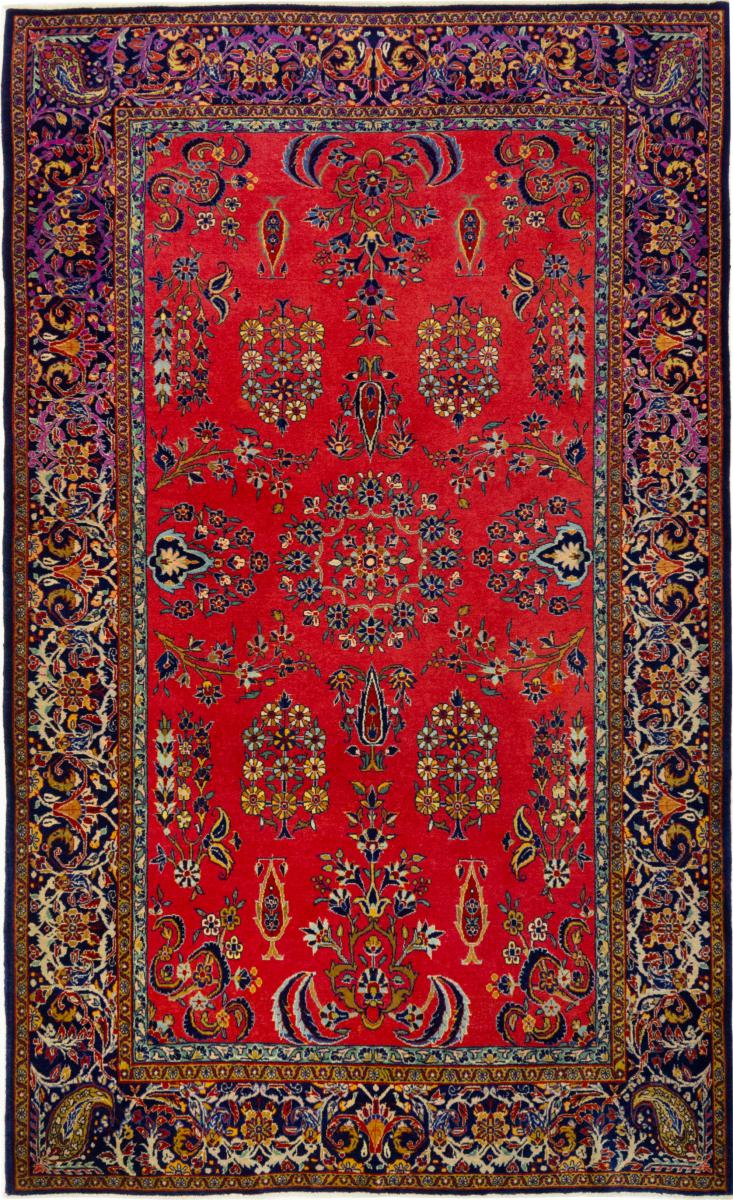 Tapete persa Sarough Antigo 228x139 228x139, Tapete persa Atado à mão