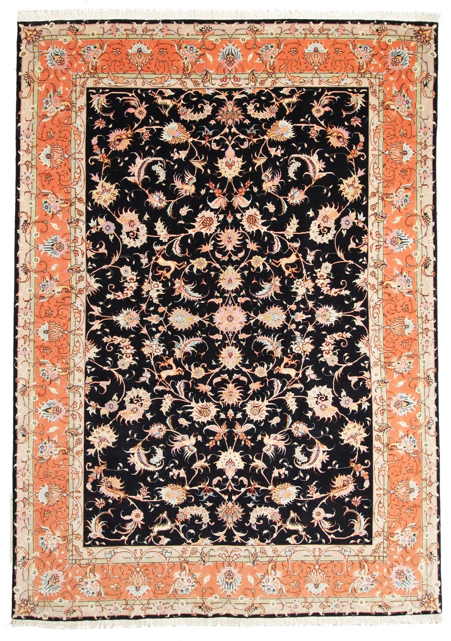Tapis persan Tabriz 50Raj 239x168 239x168, Tapis persan Noué à la main