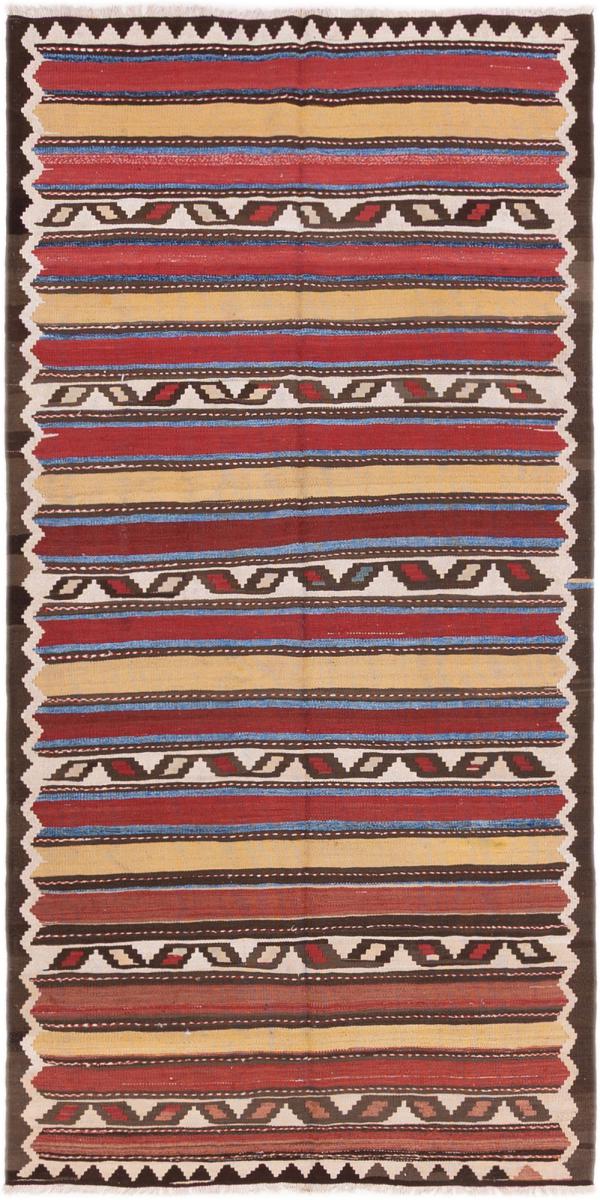 Tappeto persiano Kilim Fars Antico 341x168 341x168, Tappeto persiano Tessuto a mano