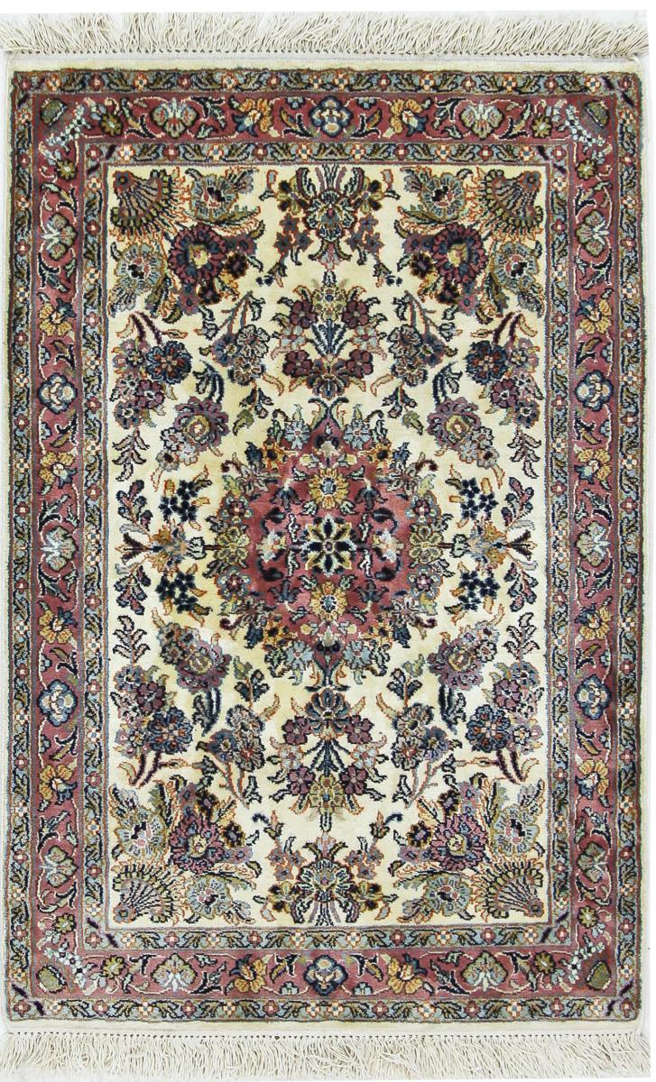 Tapis indien Cachemire Pure Soie 95x64 95x64, Tapis persan Noué à la main